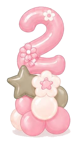 Number Stack air filled balloon design